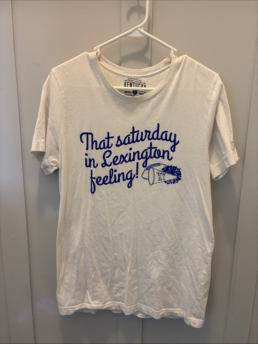 'That Saturday in Lexington Feeling!' White Graphic Tee